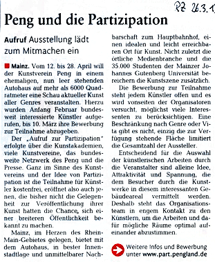 Vorberichterstattung Rheinzeitung